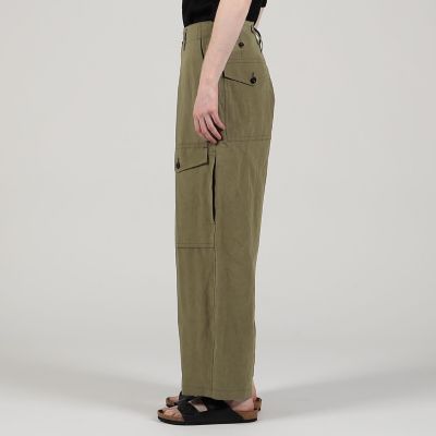 MATEtuck pants コットンリネンウール