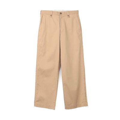 スーピマコットン　チノクロス　バレルパンツ