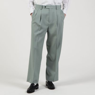 ハルトツイル　２タックワイドストレートパンツ