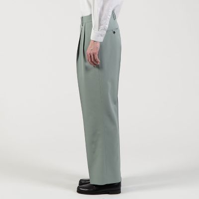 ハルトツイル　２タックワイドストレートパンツ