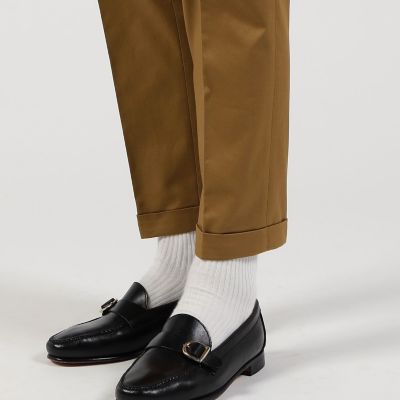 チノストレッチ　スリムテーパードパンツ