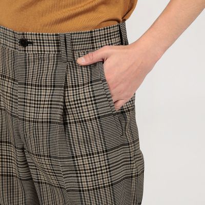 ハルトウール　１プリーツ　バレルパンツ