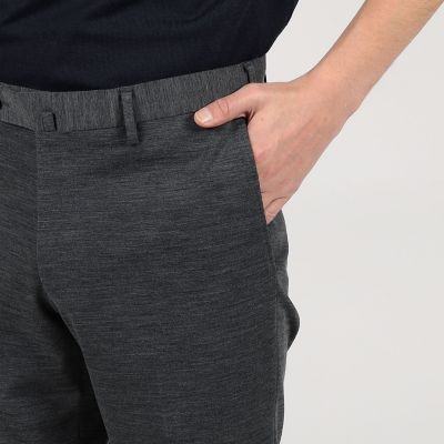 ウールナイロン　スリムストレートパンツ