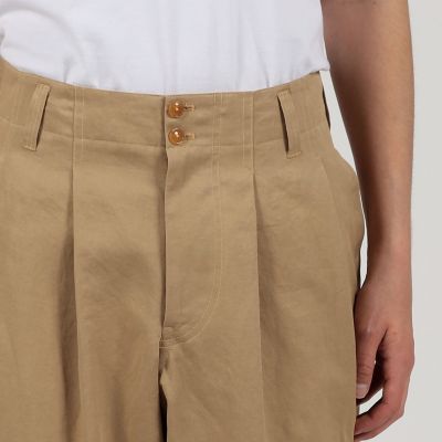 リネンコットン 2P ワイドパンツ | TOMORROWLAND (Men