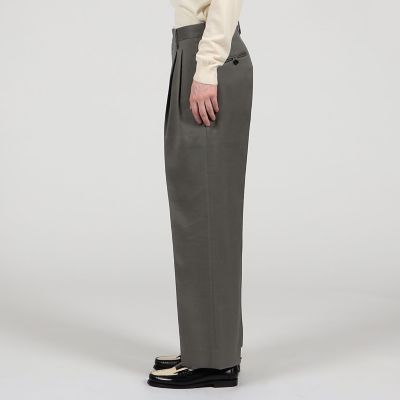 TOMORROWLAND]美品レーヨンポリエステル 2プリーツパンツ｜レーヨン