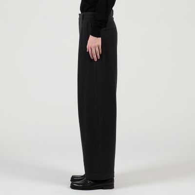 ウールナイロンビーバー 1プリーツカーブパンツ | TOMORROWLAND (Men