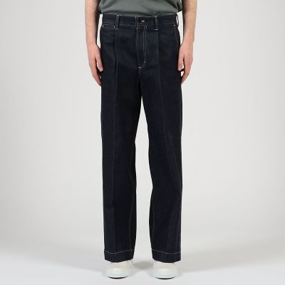 9．5OZコットンデニム 1プリーツバレルパンツ | TOMORROWLAND