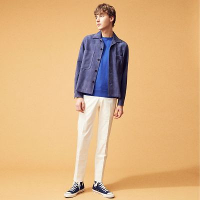 アイスコットン　スリムチノパンツ