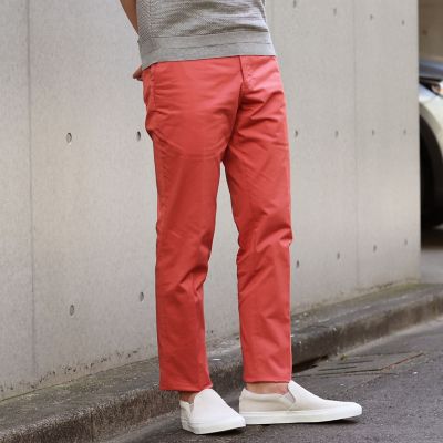 アイスコットン　スリムチノパンツ
