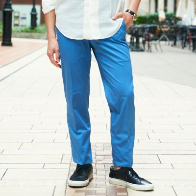 アイスコットン　スリムチノパンツ