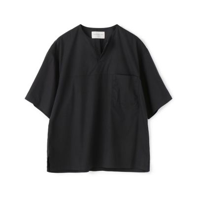 ストレッチブロード　キーカラープルオーバーシャツ