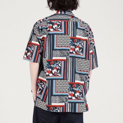 ピマコットンブロード　プリントショートスリーブシャツ