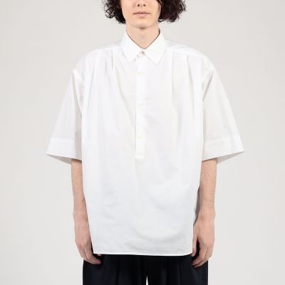 コットンタイプライター　プルオーバータックシャツ