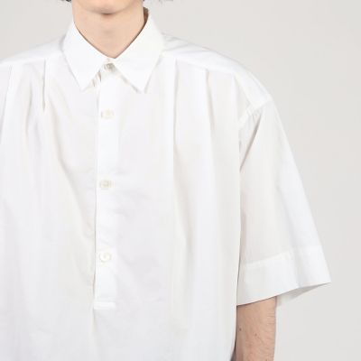 コットンタイプライター　プルオーバータックシャツ