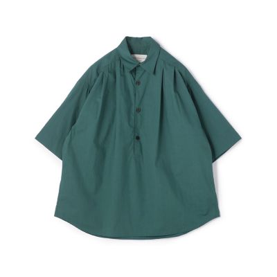 コットンタイプライター　プルオーバータックシャツ