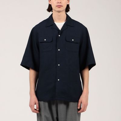 OLD　KINGSIZE　リネン混　オープンカラーシャツ OLD KINGSIZE リネン混 オープンカラーシャツ トップス