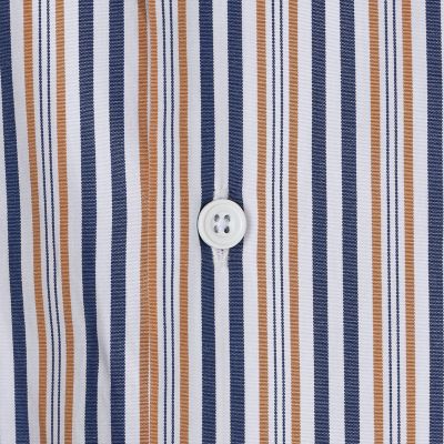 コットンブロード　ショートスリーブバンドカラーシャツ