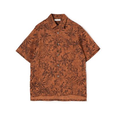 ＜TOMORROWLAND (Men)＞６０リネンリーフプリント　レギュラーカラーシャツ