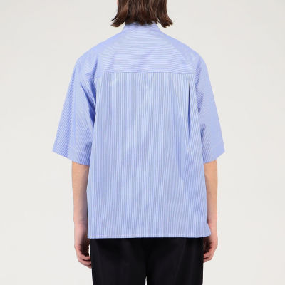 150／2コットンストライプ ショートスリーブシャツ | TOMORROWLAND  