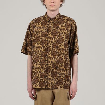 【匿名配送】ボタニカルプリント ショートスリーブシャツ BEAUTY＆YOUTH UNITED ARROWS シャツ ブラウス ボタニカル