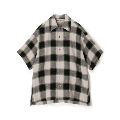 ＜TOMORROWLAND (Men)＞インドコットン　バスケットウィーブ　ハーフスリーブシャツ
