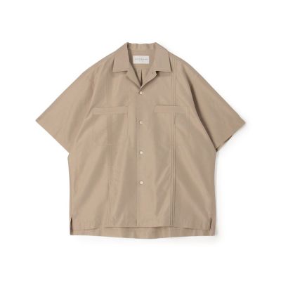 ＜TOMORROWLAND (Men)＞コットンシルク　オープンカラー　ダブルポケット　ハーフスリーブシャツ
