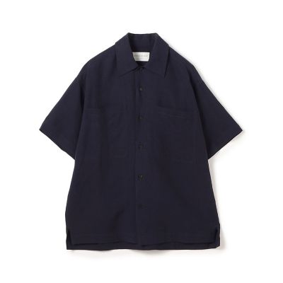 ＜TOMORROWLAND (Men)＞レーヨン　リネン　ダブルポケット　ハーフスリーブシャツ
