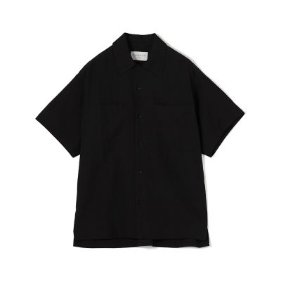 セルロースリネン ダブルポケット ハーフスリーブシャツ