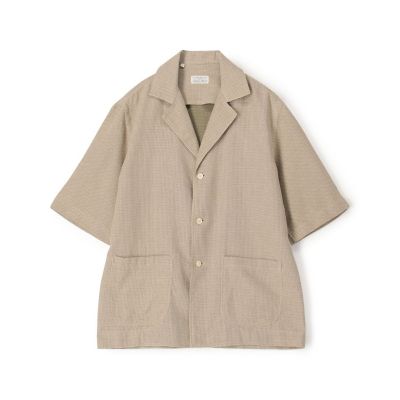 ＜TOMORROWLAND (Men)＞【別注】Ｓａｌｖａｔｏｒｅ　Ｐｉｃｃｏｌｏ　ＣＵＢＡ　コットンメッシュ　オープンカラー　ハーフスリーブシャツ