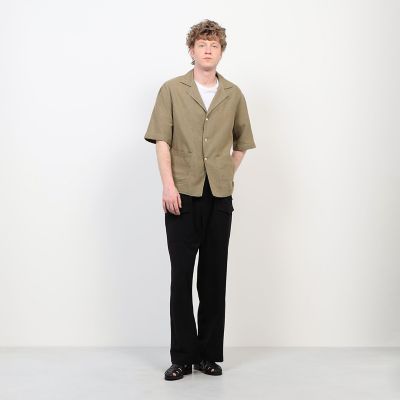 6 roku salvatore piccolo 別注シャツ SHIPS別注】Salvatore Piccolo: バンドカラー プルオーバー デニム