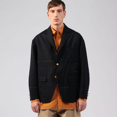 トゥモローランド ホップサックガーメントダイ 段返り3B ジャケット 緑48 セール】 ホップサックガーメントダイ 段返り3Bテーラード