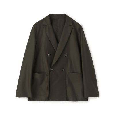 コットンナイロンジャージー ダブルブレステッド4Bジャケット