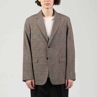 ウールレーヨンツイル シングルブレステッド2Bジャケット