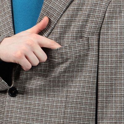 ウールフランネル　シングルブレステッド２Ｂジャケット