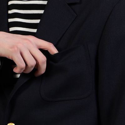 シェットランドウール　シングルブレステッド３Ｂブレザー