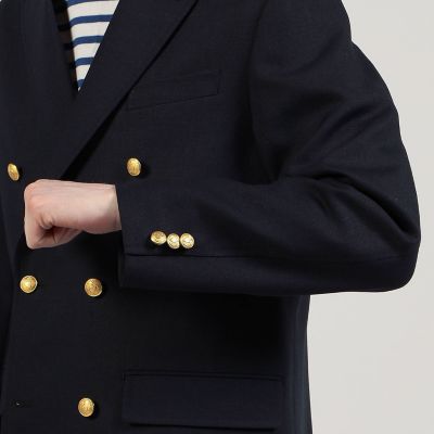 シェットランドウール　ダブルブレステッド６Ｂブレザー