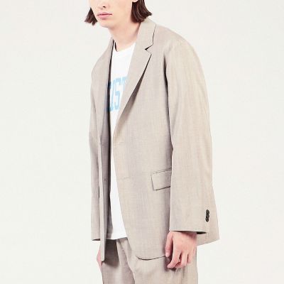 ウールレーヨン　シングルブレステッド２Ｂジャケット