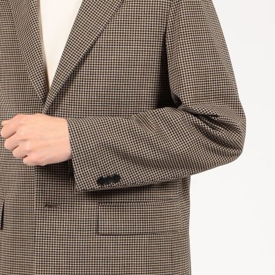 ウールレーヨン　シングルブレステッド２Ｂジャケット