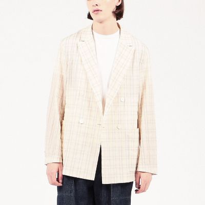 ポリエステルナイロンキュプラ　ダブルブレステッド４Ｂジャケット