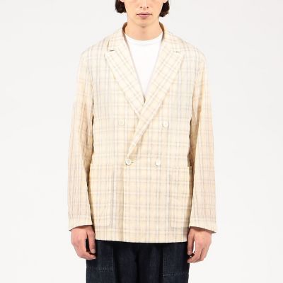 ポリエステルナイロンキュプラ　ダブルブレステッド４Ｂジャケット