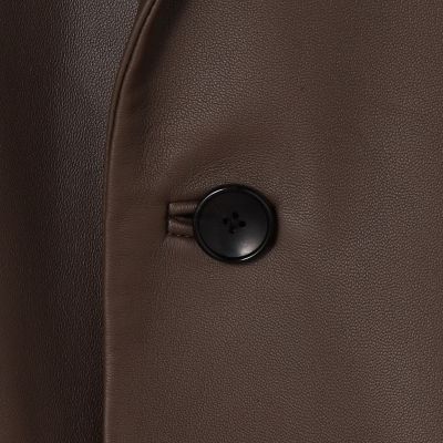 ラムレザー　シングルブレステッド２Ｂジャケット