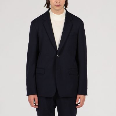 ウールポリエステルギャバジン　シングルブレステッド２Ｂジャケット