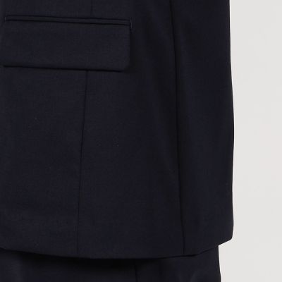 ウールポリエステルギャバジン　シングルブレステッド２Ｂジャケット