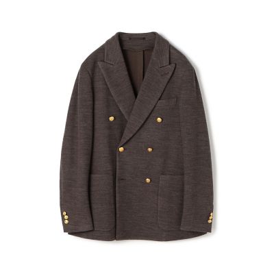 ウールコットンダブルニット　ダブルブレステッド６ＢブレザーＤＯＮＤＹ