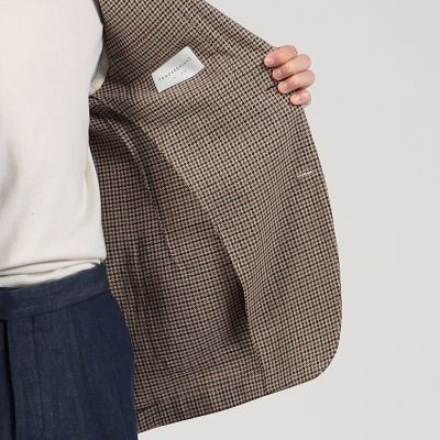 ファンシーツイード　シングルブレステッド２Ｂジャケット