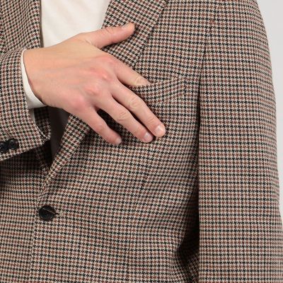 ファンシーツイード　シングルブレステッド２Ｂジャケット