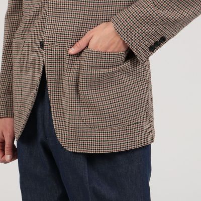 ファンシーツイード　シングルブレステッド２Ｂジャケット