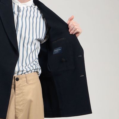 コットンダブルニット　ダブルブレステッド６Ｂブレザー　ＤＯＮＤＹ