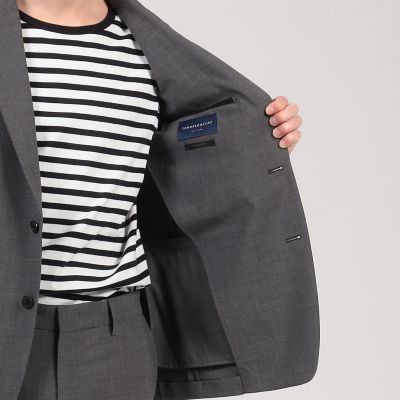 ウールポリエステル　シングルブレステッド２Ｂジャケット