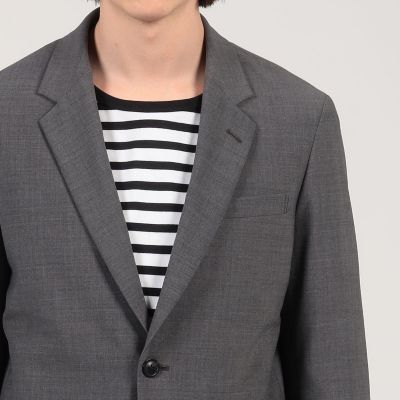 ウールポリエステル　シングルブレステッド２Ｂジャケット